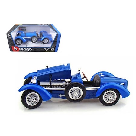 Bearhug B 1934 Bugatti Type 59 Blue 1-18 Diecast Model Car BE951949